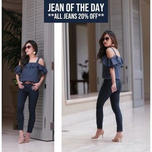 J. Crew Dark Wash Midrise Toothpick Jeans, Size 27